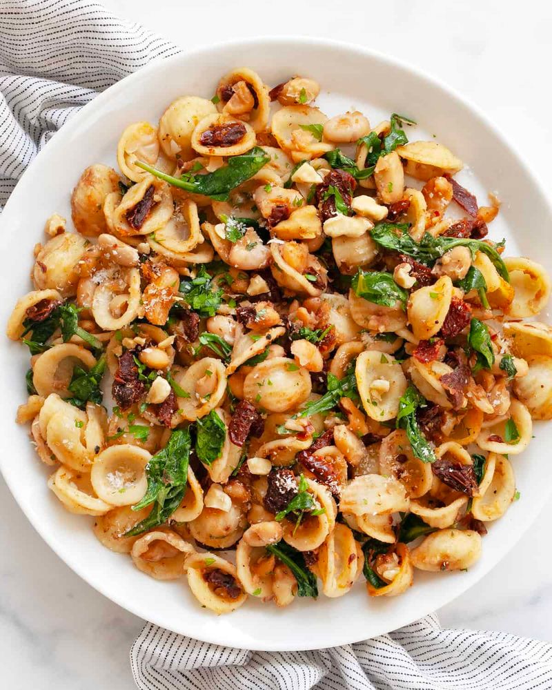 Olive Oil Pasta With White Beans