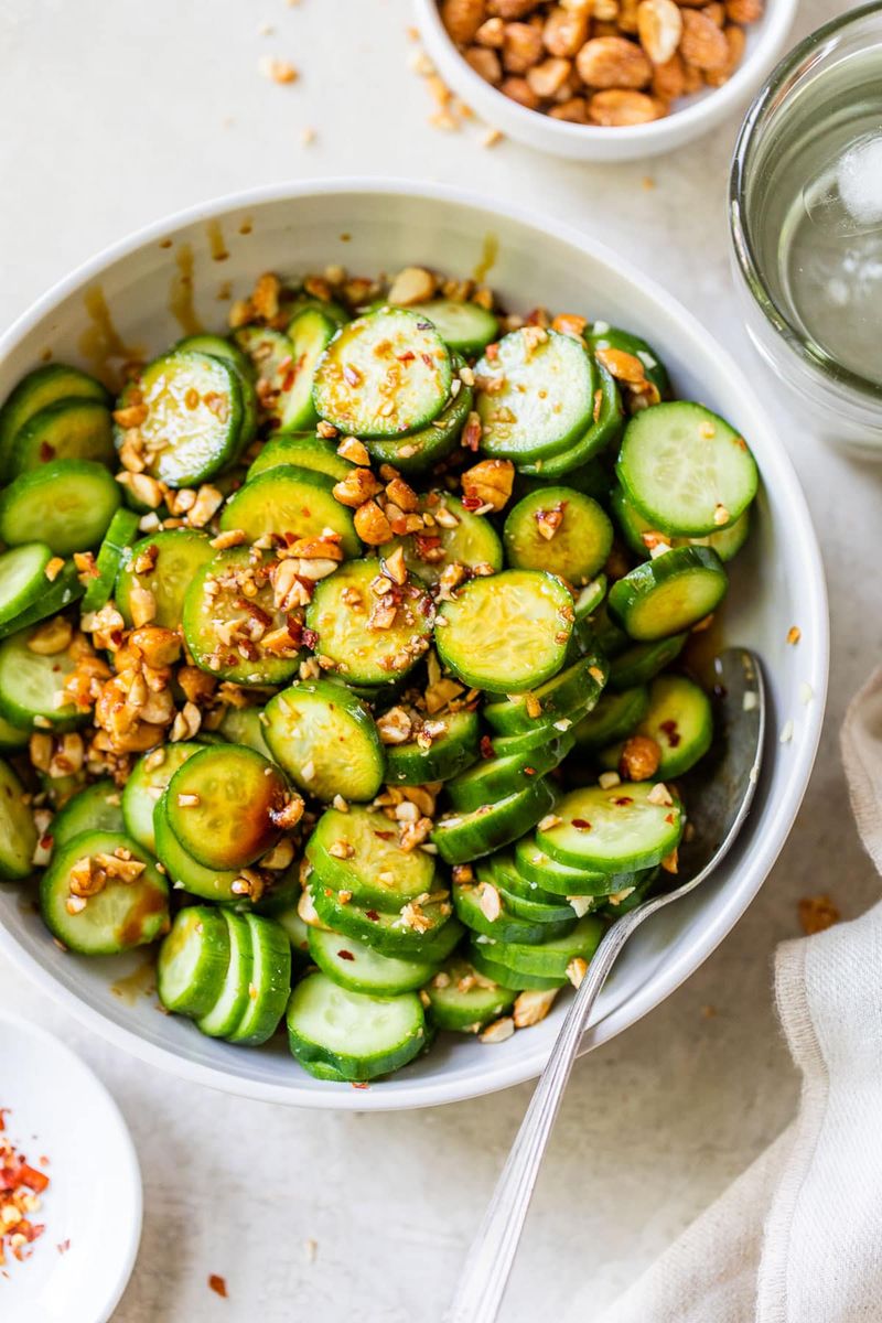Crispy Thinly Sliced Cucumber Salad