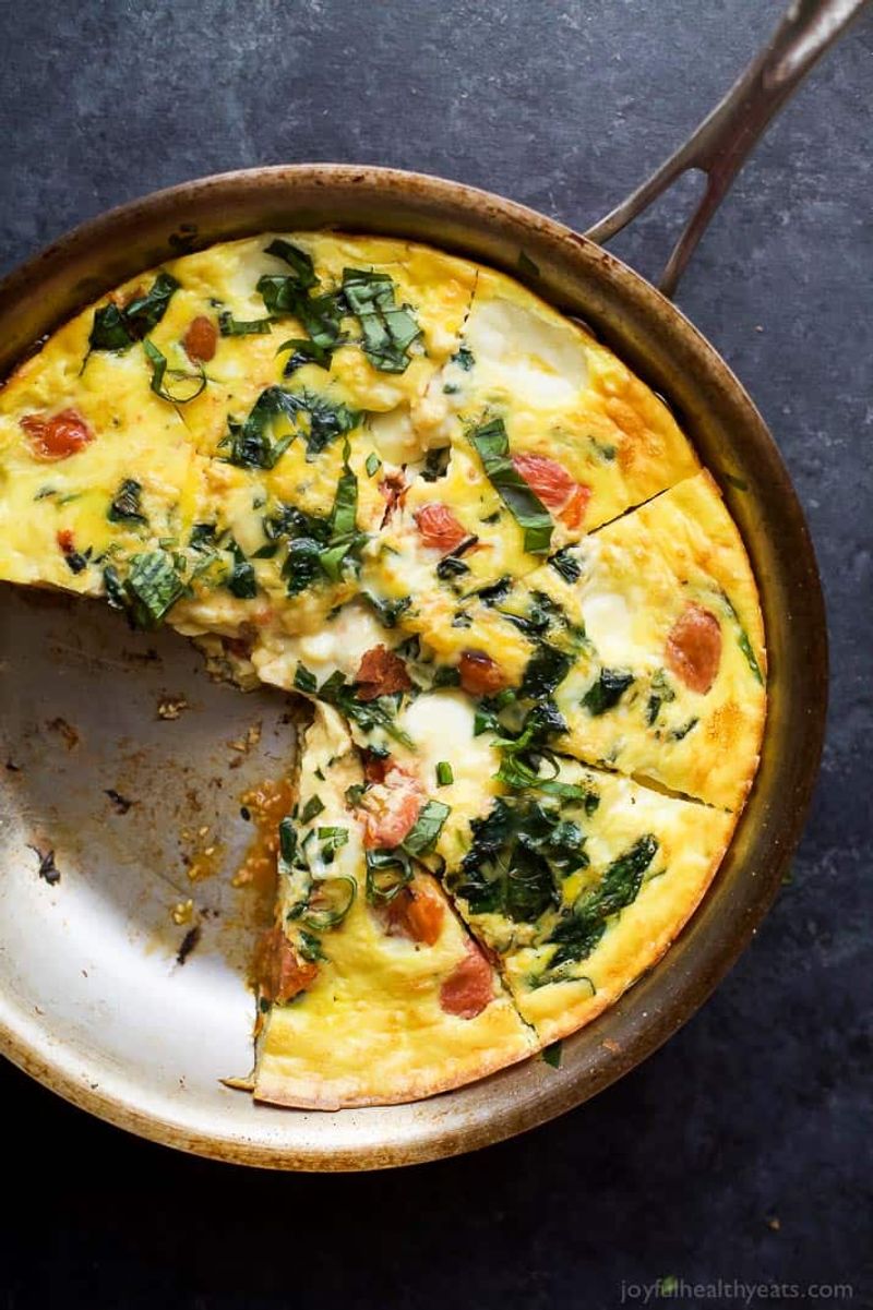 Tomato, Basil, and Mozzarella Frittata