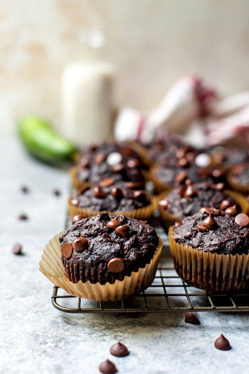 Chocolate Zucchini Muffins