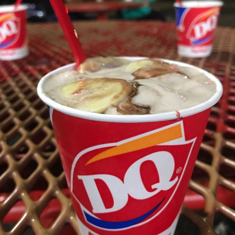 Banana split Blizzard (custom)