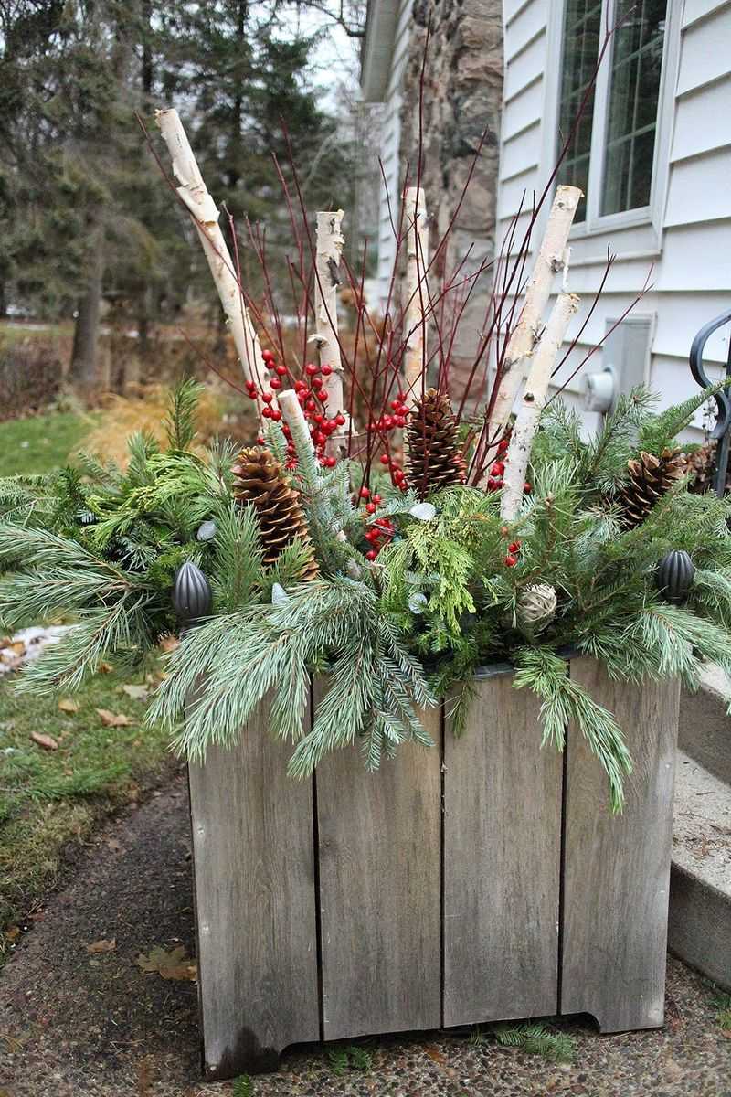 Rustic Charm with Birch and Dogwood