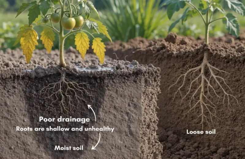 Poor Soil Drainage or Compaction