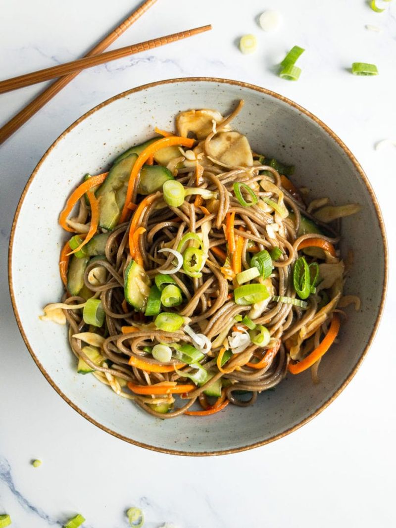 Cold Soba-Style Noodle Salad