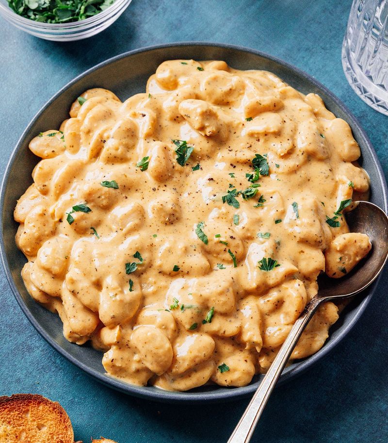 Creamy White Beans with Parmesan