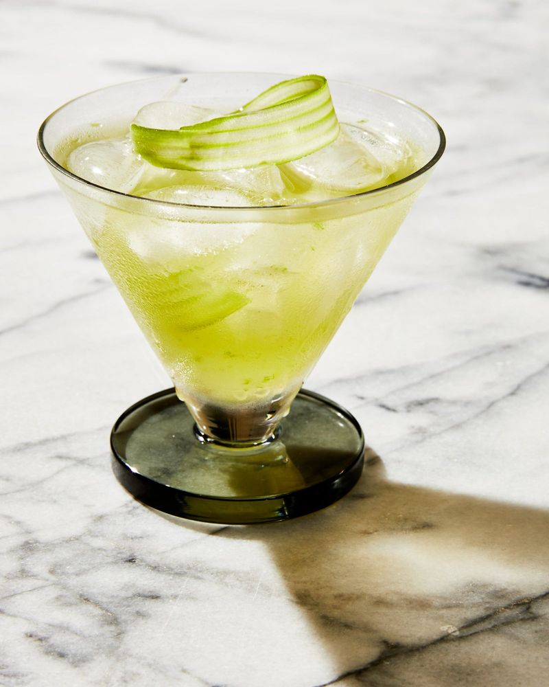 Celery Gin Gimlet Cocktail