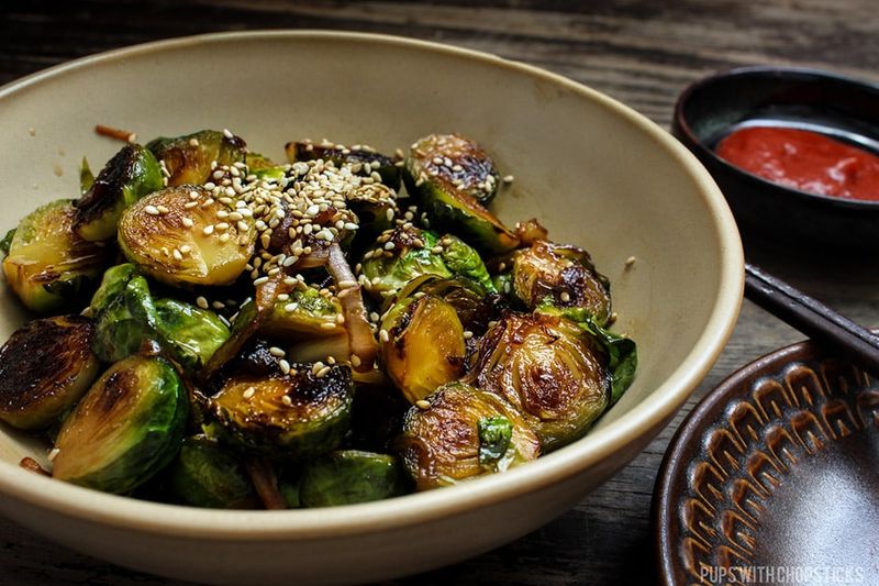 Brussels Sprouts With Soy And Sesame
