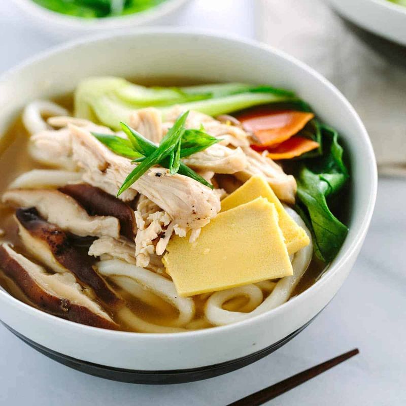 Ginger Chicken Udon Noodles