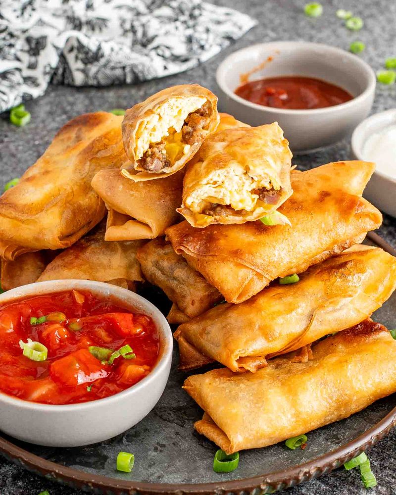 Loaded Breakfast Egg Rolls