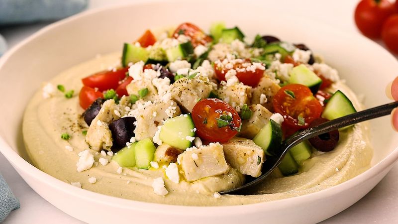 Chicken Hummus Bowls