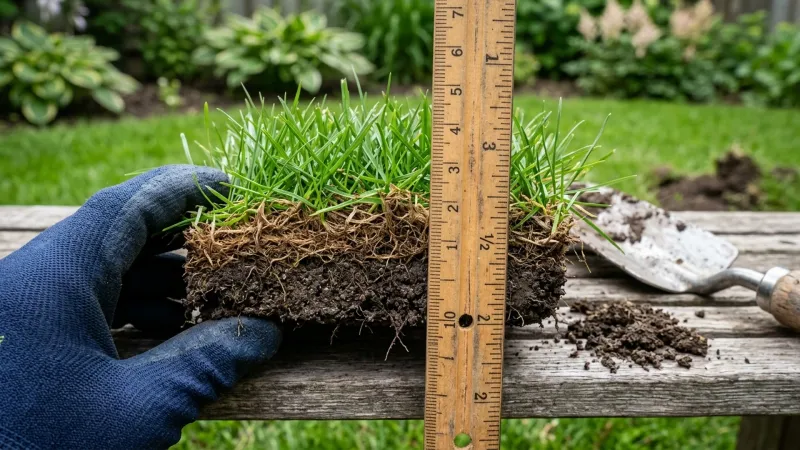 The Thatch Layer Measures Over Half an Inch