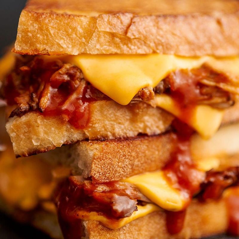 North Carolina – Pulled Pork Grilled Cheese