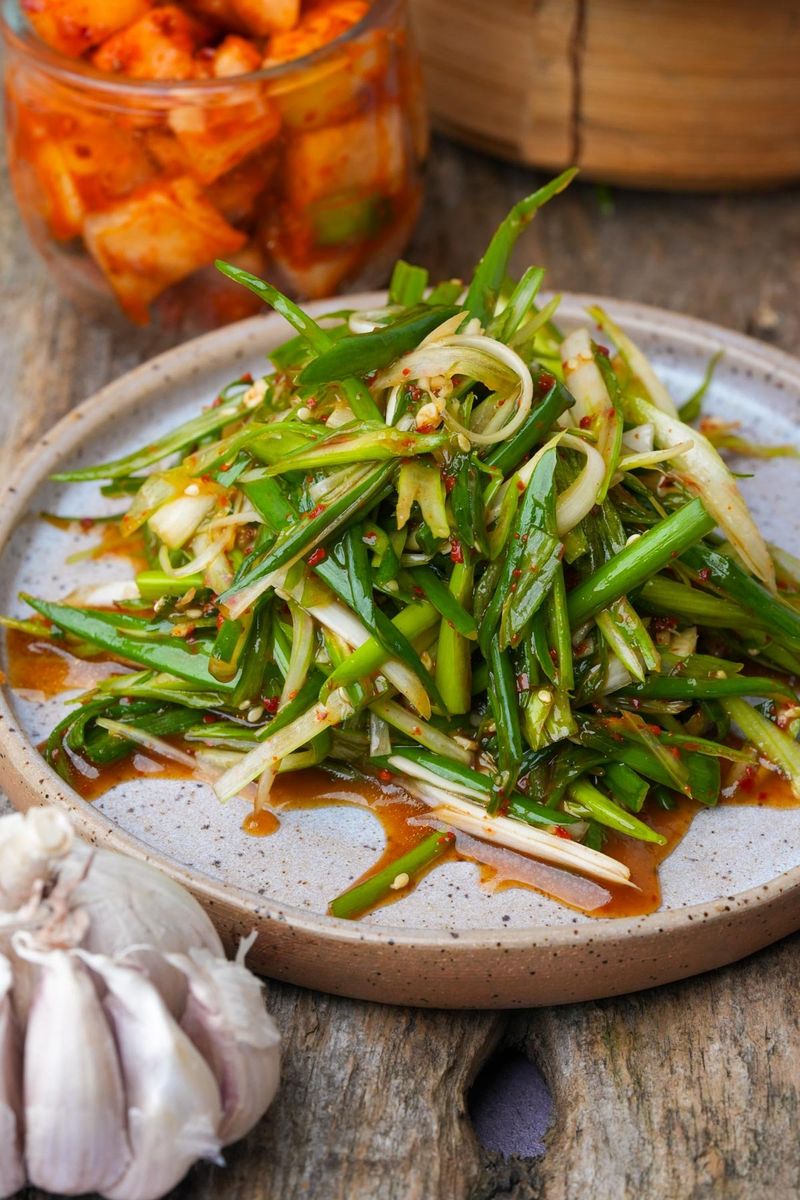 Scallion Kimchi-Style Quick Pickles