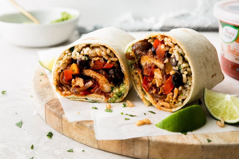 Chicken Fajita Burritos