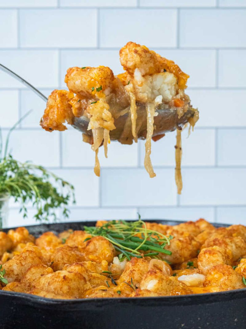 French Onion Tater Tot Casserole