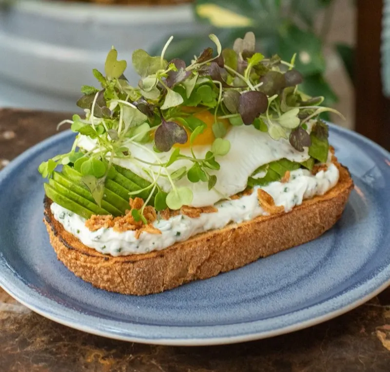 Toasts With Ricotta, Kale, and Arugula