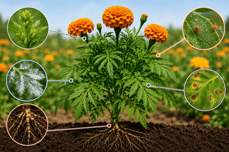 Build marigolds into a broader management plan