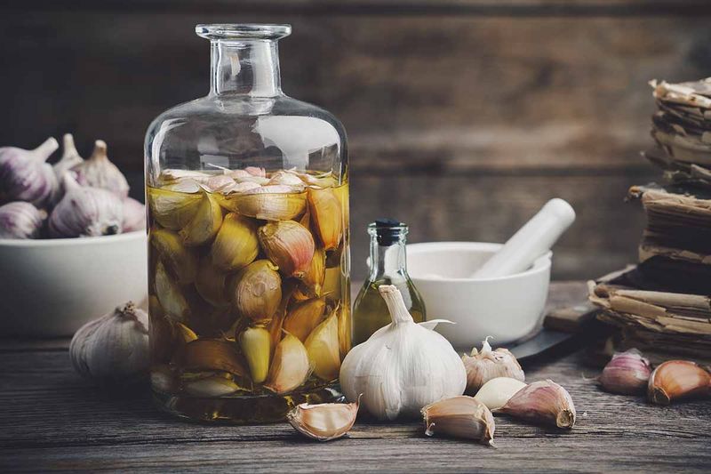 Garlic Cloves and Garlic Spray