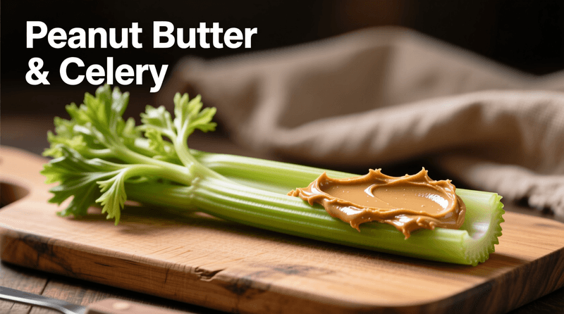 Celery with peanut butter