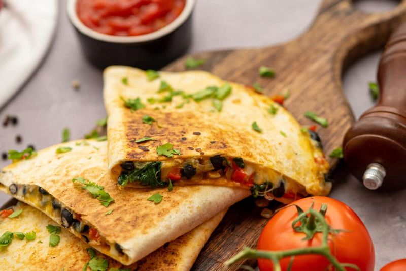 Veggie and Bean Quesadillas