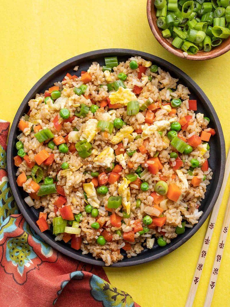 Fried Rice With Mixed Veg