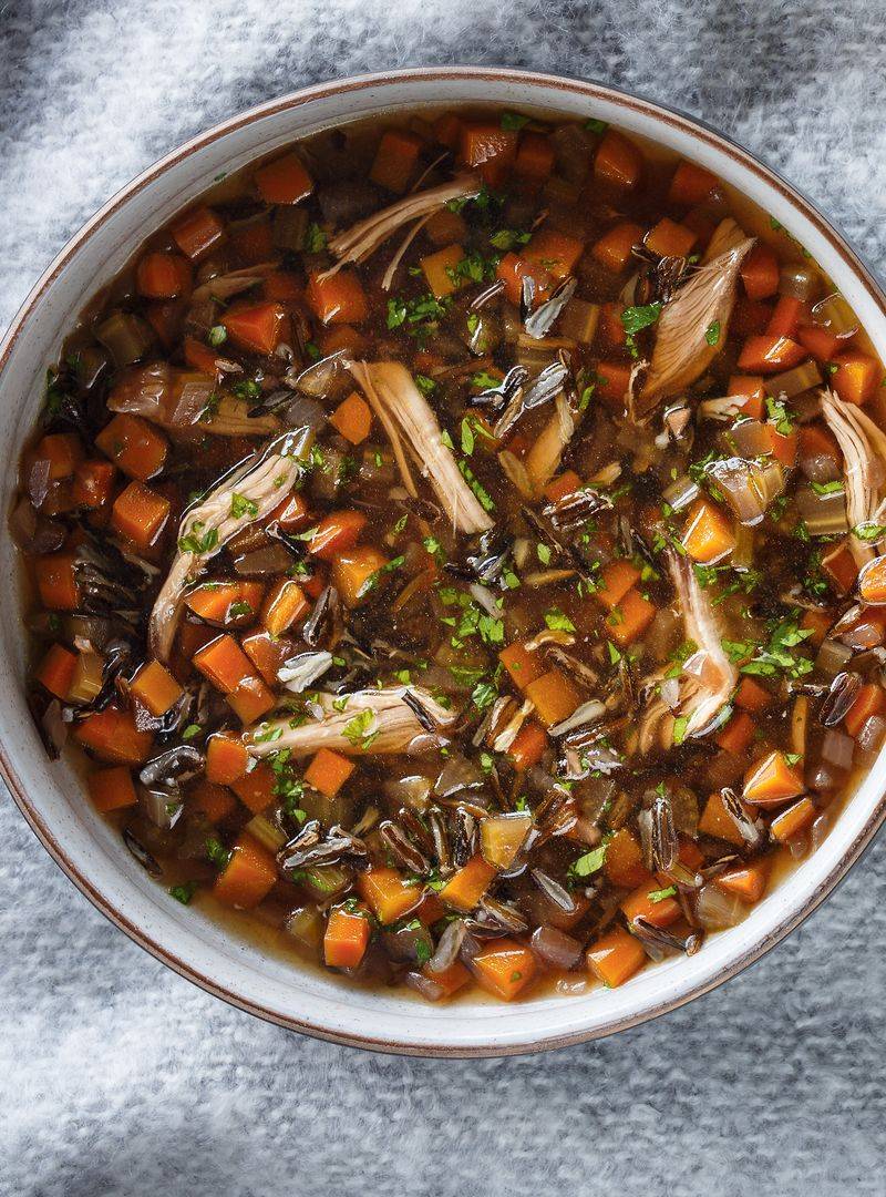 Duck and Wild Rice Soup