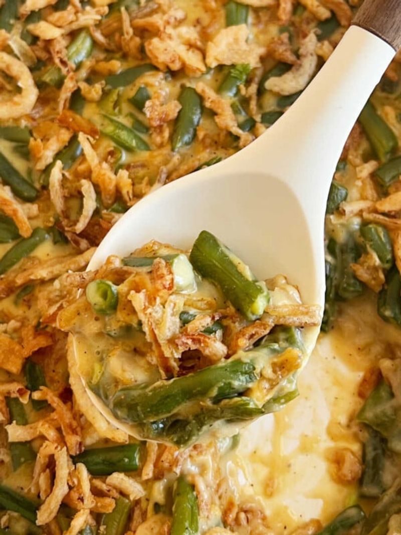 Green Bean Casserole With Crispy Fried Onions