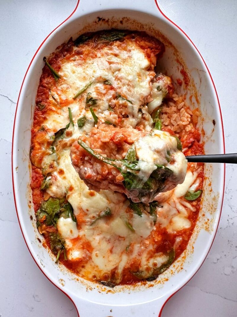 Baked Orzo Casserole With Mozzarella