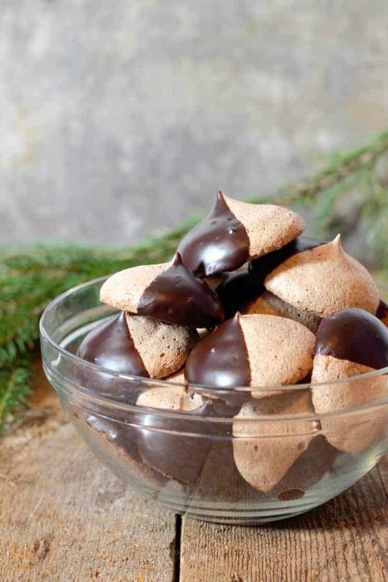 Chocolate-Dipped Meringues