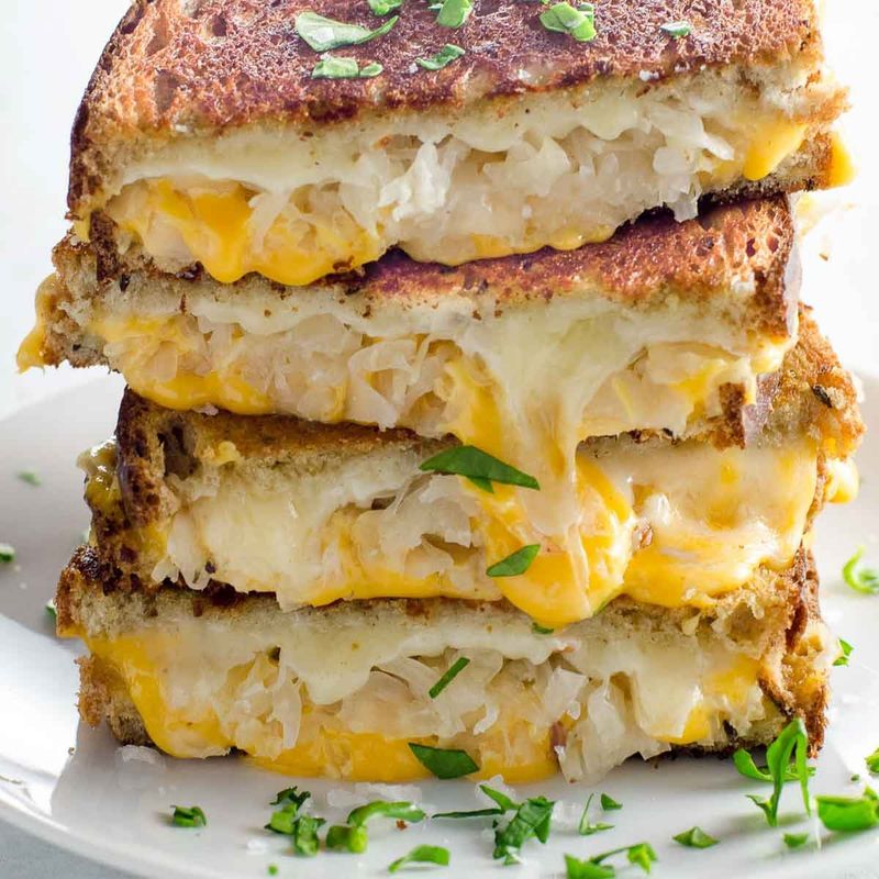 Sauerkraut Grilled Cheese