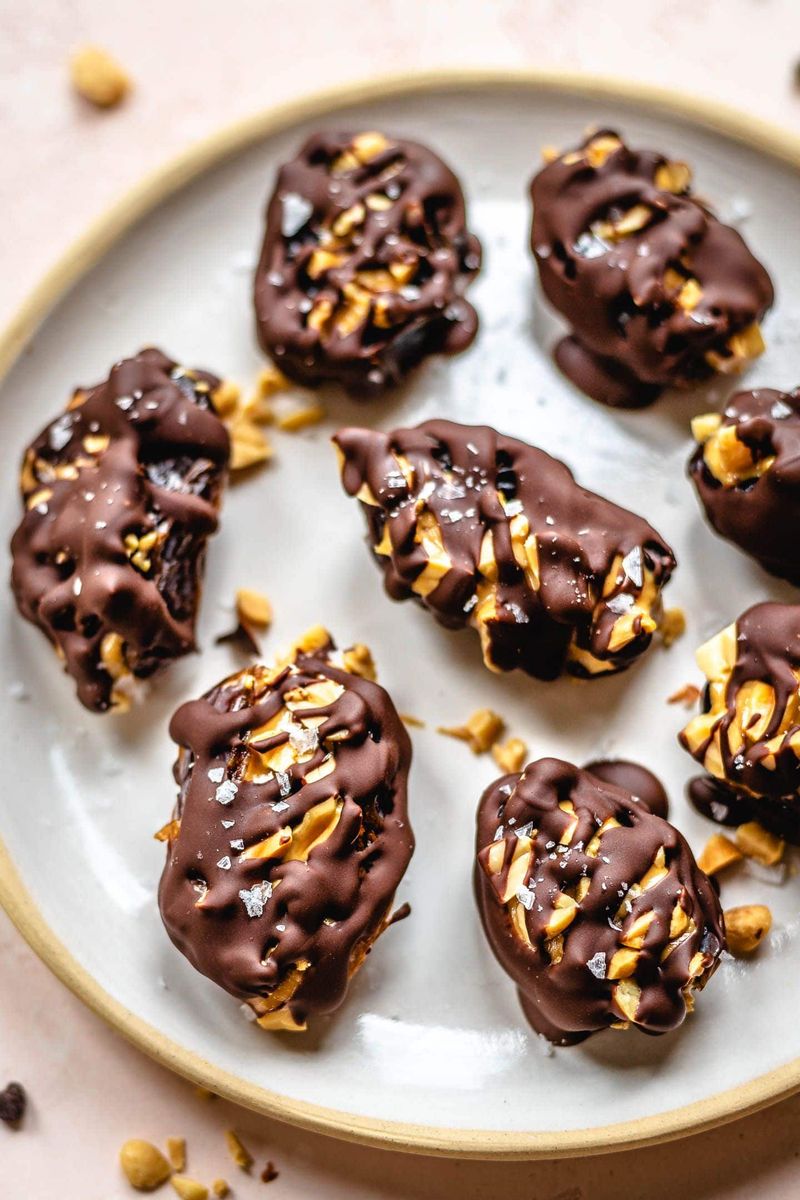 Dates Stuffed with Peanut Butter