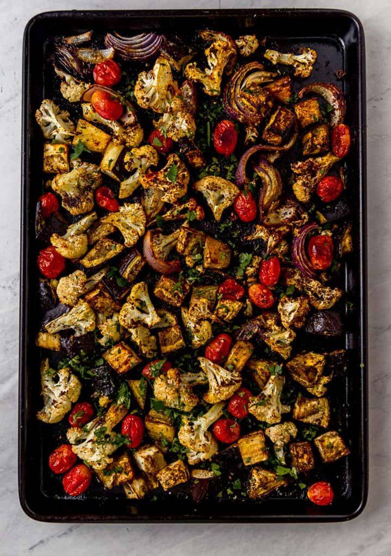 Sprinkled on Roasted Vegetables