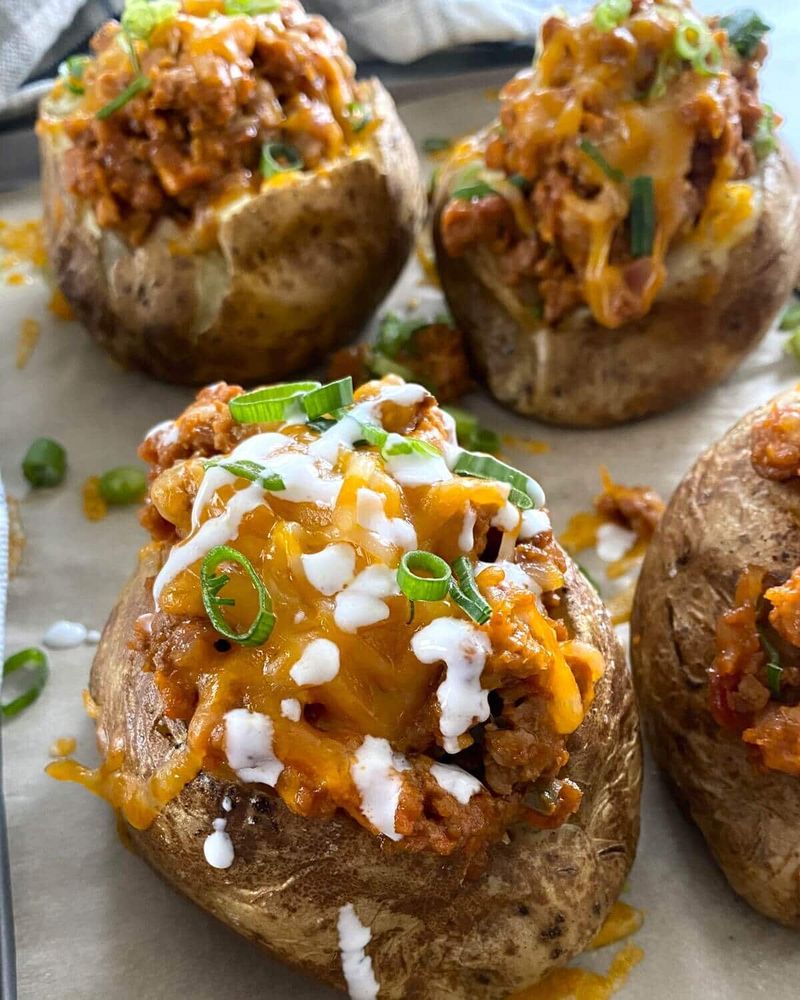 Sloppy Joe Baked Potatoes