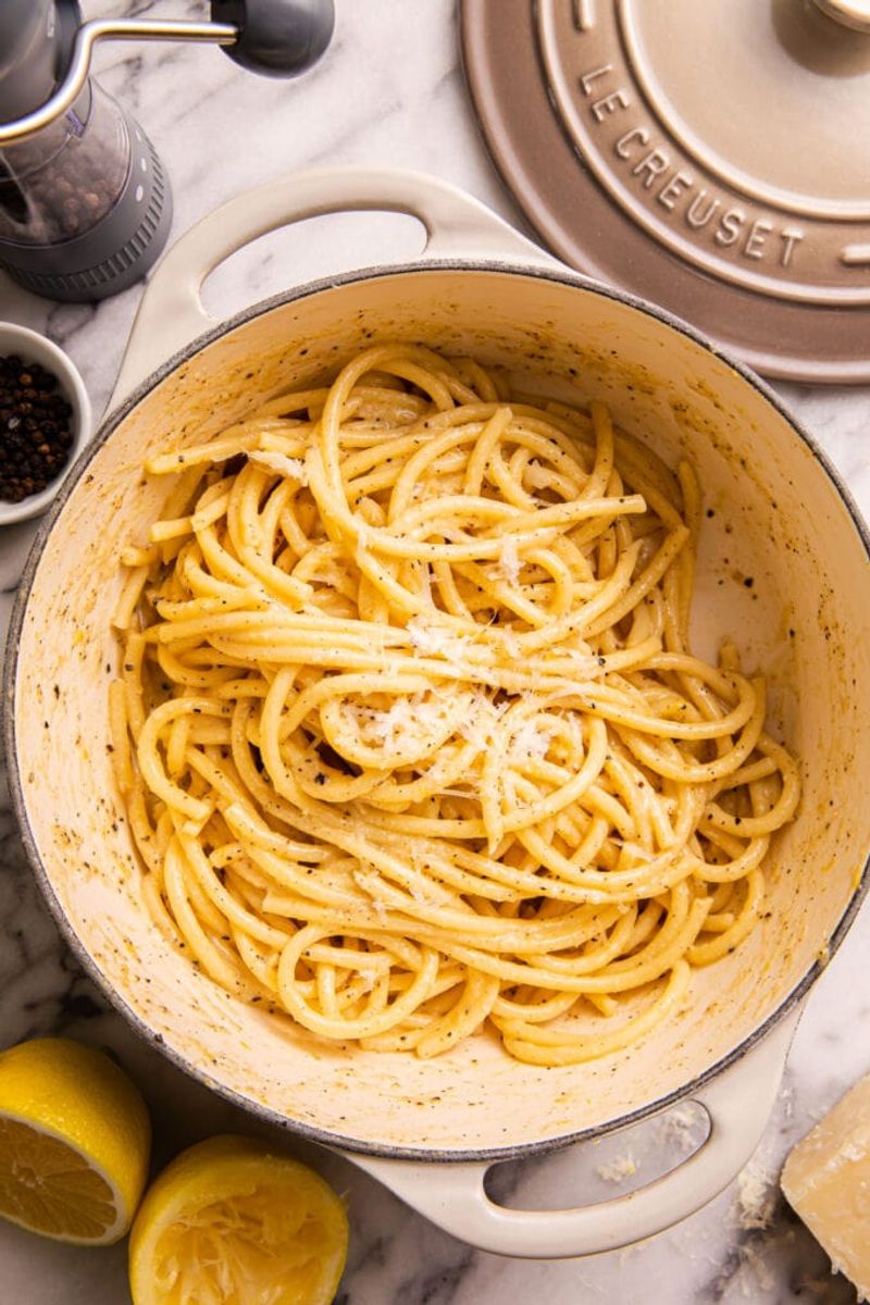 Cacio e Pepe With Lemon Zest