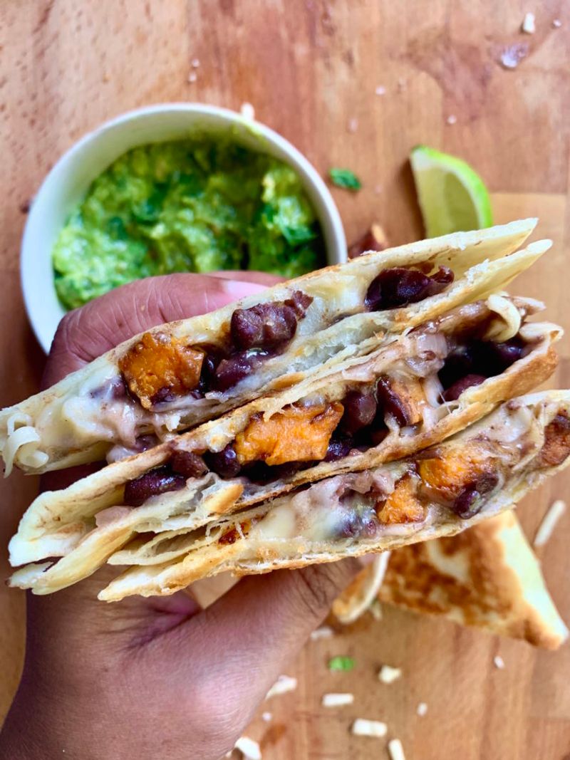Black Bean And Sweet Potato Quesadillas