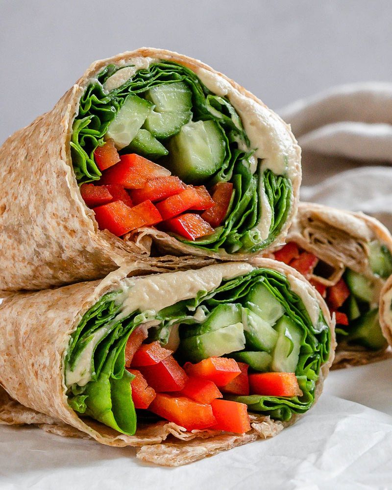 Veggie Crunch Hummus Wrap