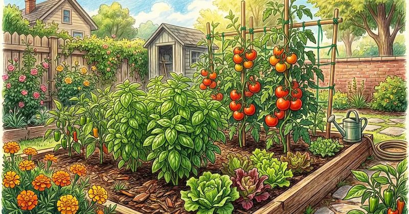 Grow Basil Among Tomatoes, Not Across the Room