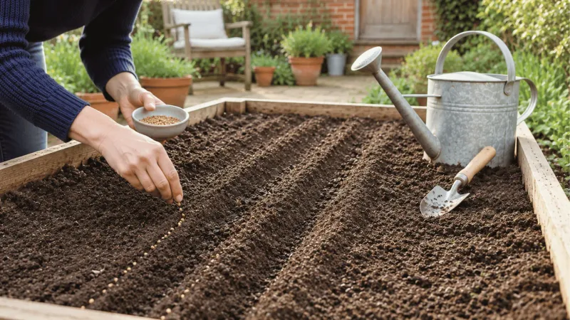 Build a steady, well-drained seedbed