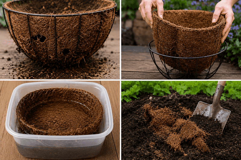 The porous liner may be losing water before the plant can use it