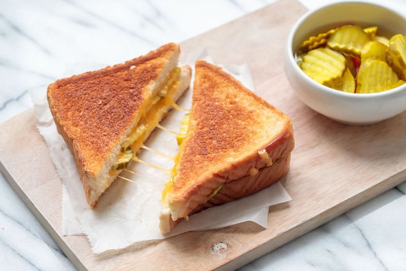 Pastrami Grilled Cheese With Pickles