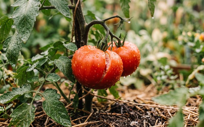 Why a downpour after dry weather can split tomatoes