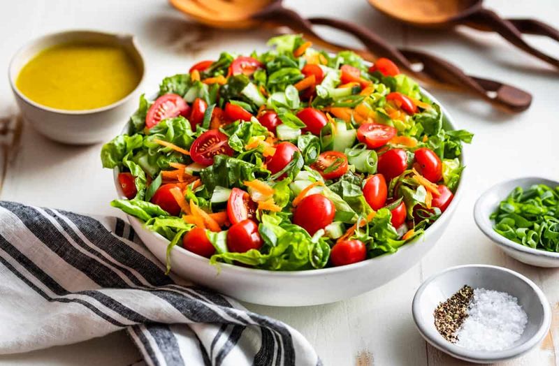 Classic Mixed Greens Salad with Simple Vinaigrette