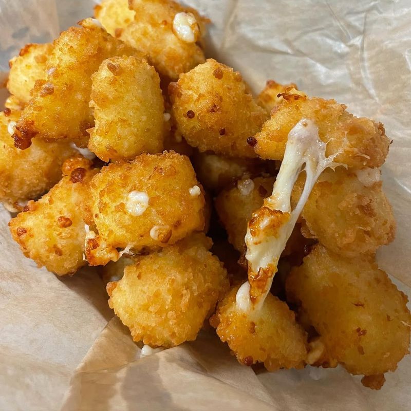 Indiana – Fried Cheese Curd Grilled Cheese