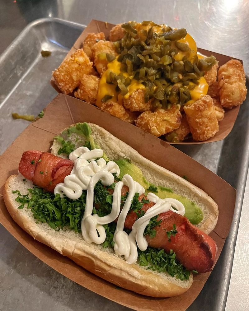 The bacon-wrapped dog (NYC late-night style)