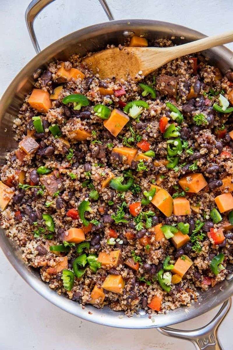 Sweet Potato And Black Bean Skillet