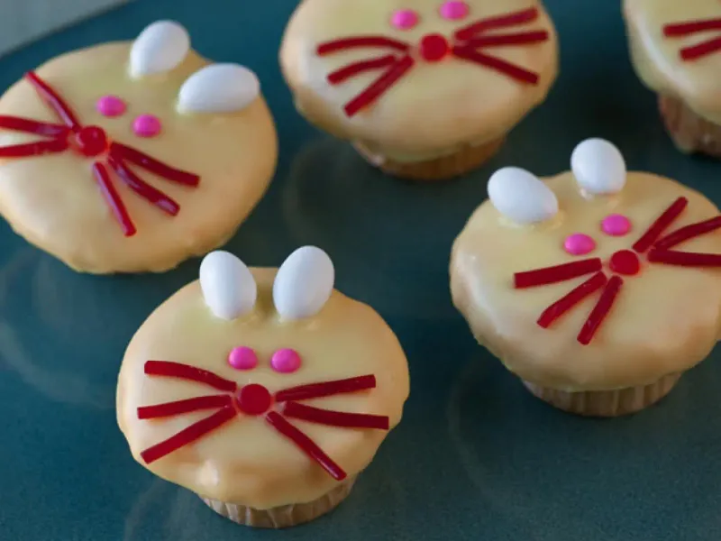 Bunny Face Cupcakes