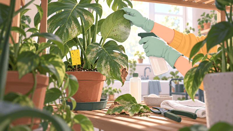 If you find pests, treat the affected plant with care