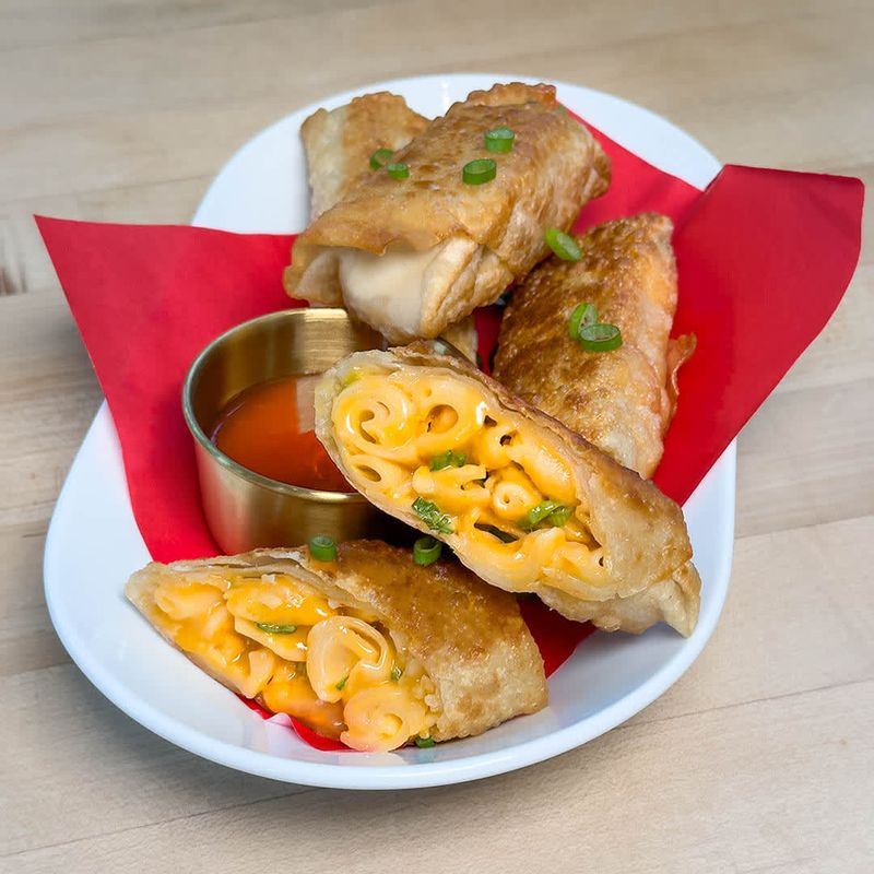 Mac and Cheese Egg Rolls