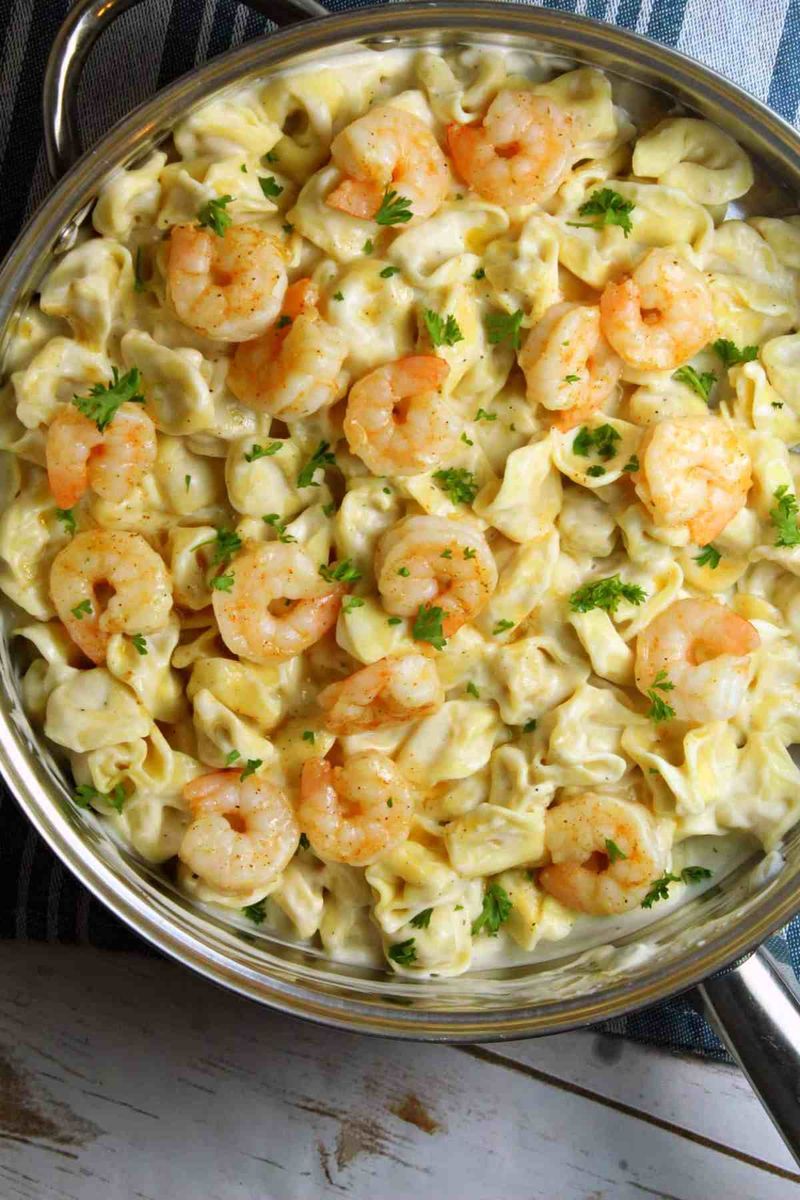Lemon Garlic Shrimp Tortellini