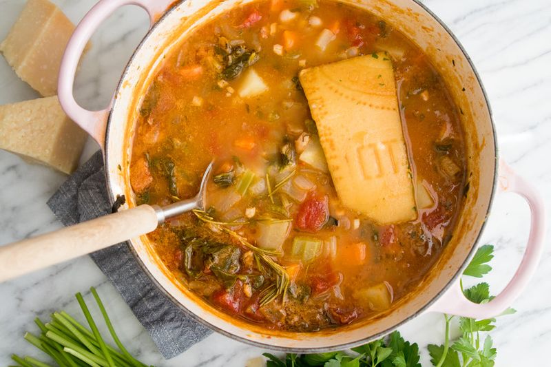 Boost Umami with Parmesan Rind